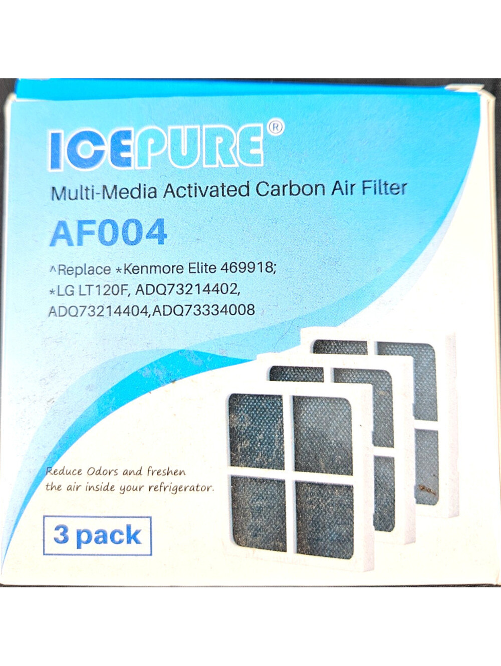 IcePure Refrigerator Activated Carbon Air Filter For LG & Kenmore(1 filter only)